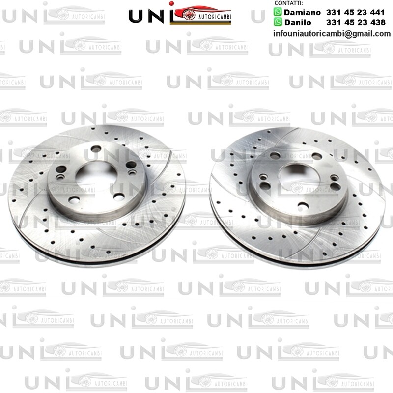 2X Dischi Sportivi Autoventilati Anteriori Baffati Forati Renault Laguna I / Safrane I+ II