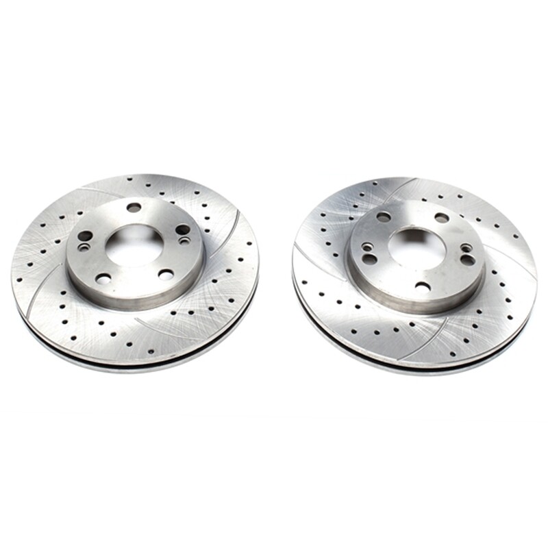 2X Dischi Sportivi Autoventilati Anteriori Baffati Forati Renault Laguna I / Safrane I+ II