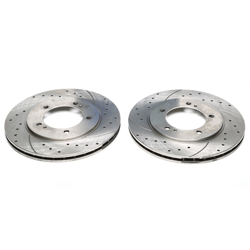 2X Dischi Sportivi Autoventilati Anteriori Baffati Forati Suzuki Grand Vitara I