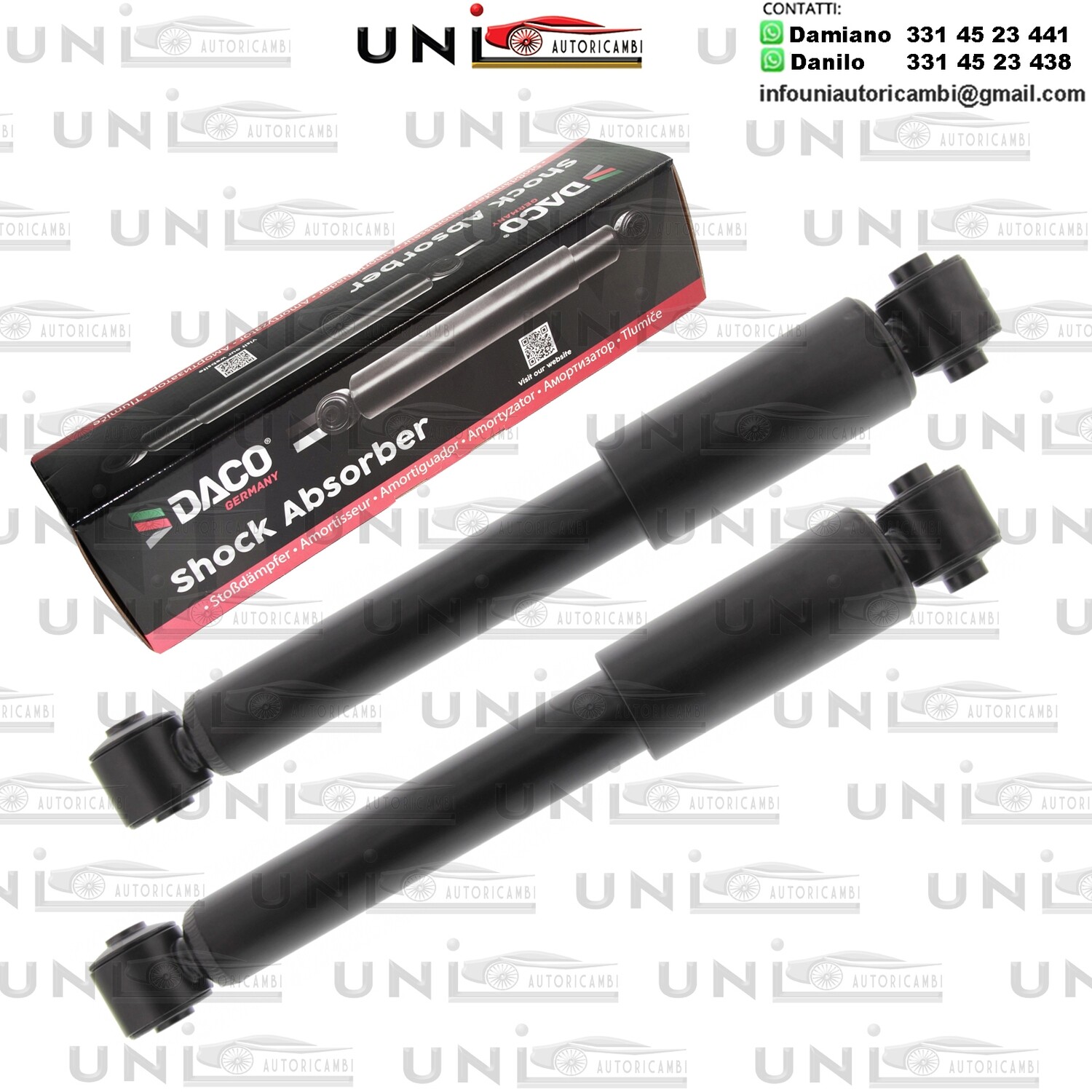 2X Ammortizzatore Anteriore Rinforzati a Gas SMART / CABRIO / CITY-COUPE / FORTWO / ROADSTER