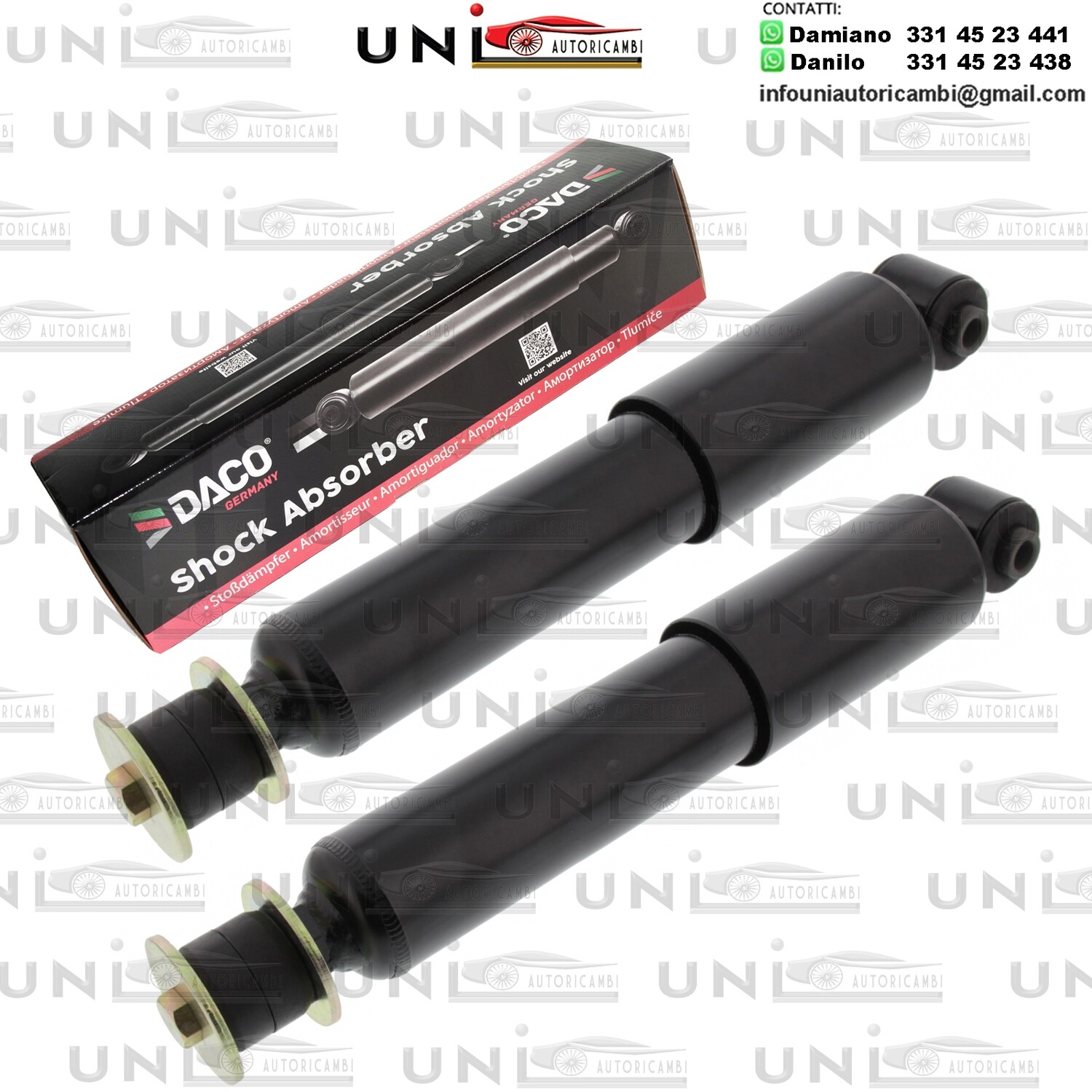 2X Ammortizzatore Anteriore Rinforzato a Gas VW TRANSPORTER T4