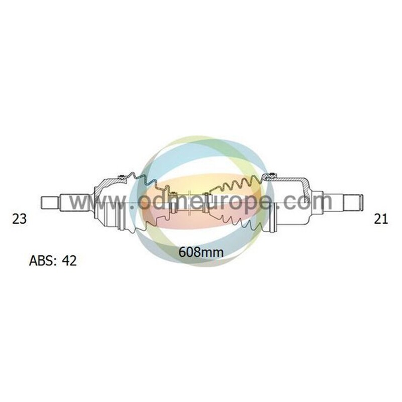 SEMIASSE/ALBERO MOTORE CAMBIO MANUALE ANTERIORE SINISTRO Nissan Micra [K11] da 1992 a 2000