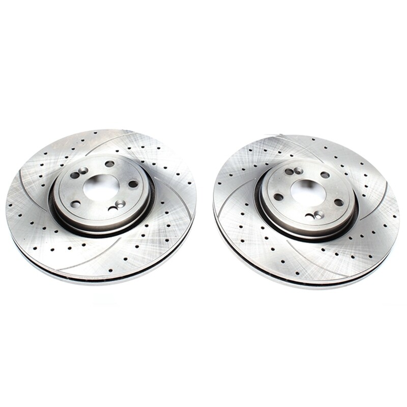 2X Dischi Sportivi Autoventilati Anteriori Baffati Forati Renault Espace IV / Vel Satis