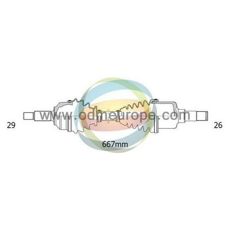 SEMIASSE/ALBERO MOTORE CAMBIO MANUALE ANTERIORE SINISTRO Nissan	NV200 da 2010 a 2020