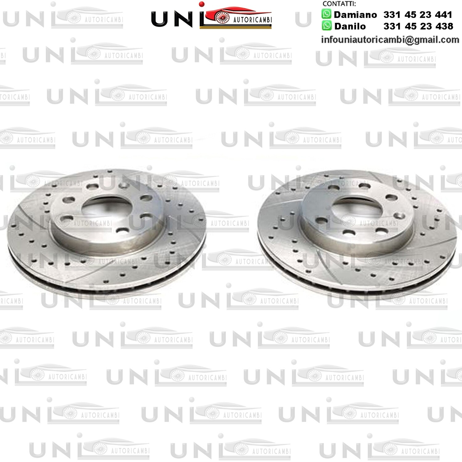 2X Dischi Sportivi Posteriori Chevrolet Aveo / Kalos / Ascona C / Astra F / Corsa A + B / Kadett D + E / Vectra A