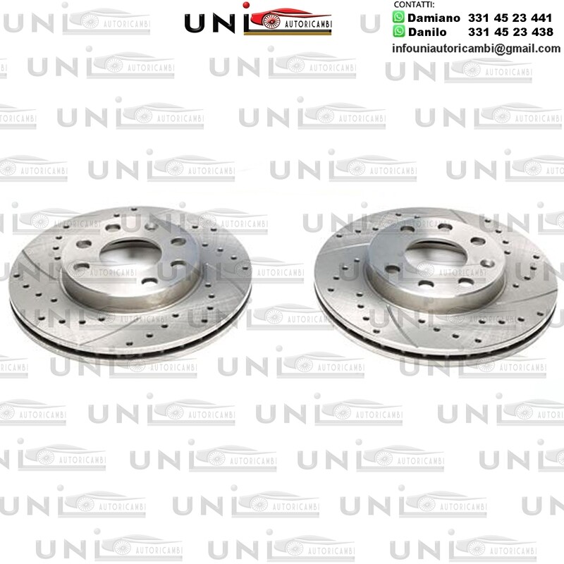 2X Dischi Sportivi Posteriori Chevrolet Aveo / Kalos / Ascona C / Astra F / Corsa A + B / Kadett D + E / Vectra A