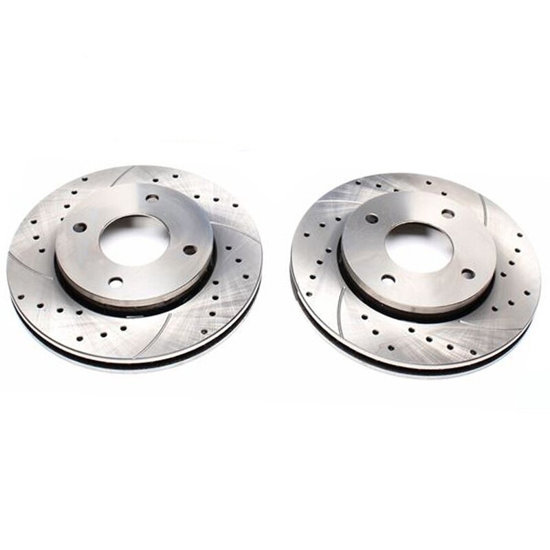 2X Dischi Sportivi Anteriori Mitsubishi Colt VI / Colt CZC Cabriolet / Smart Forfour