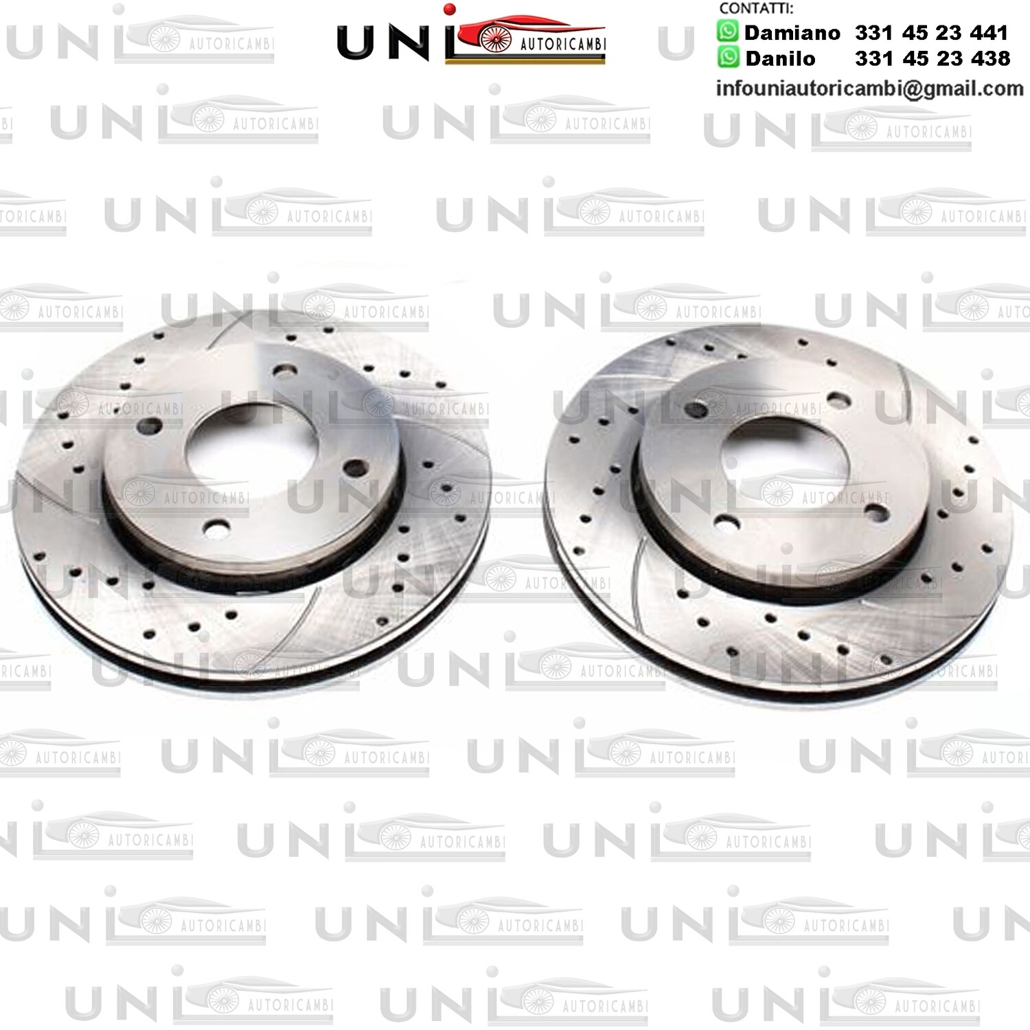 2X Dischi Sportivi Anteriori Mitsubishi Colt VI / Colt CZC Cabriolet / Smart Forfour