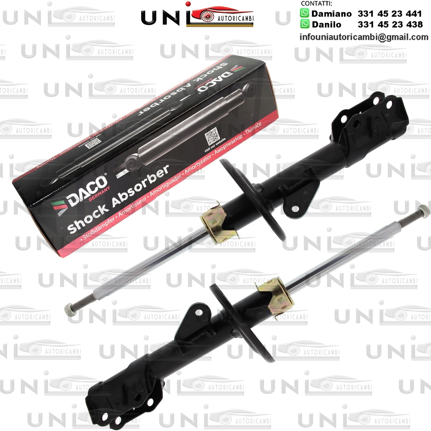 2 Ammortizzatore Anteriore Rinforzati a Gas HONDA FIT II / JAZZ ll