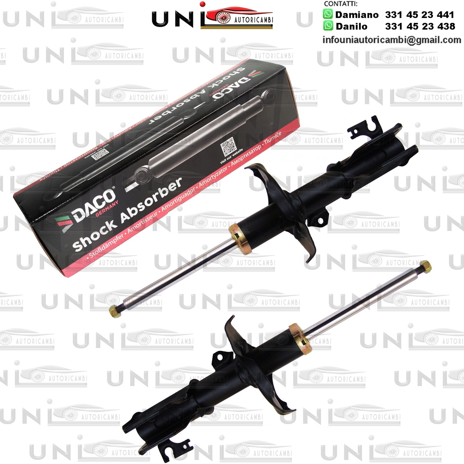 2 Ammortizzatore Anteriore Rinforzati a Gas MAZDA 323