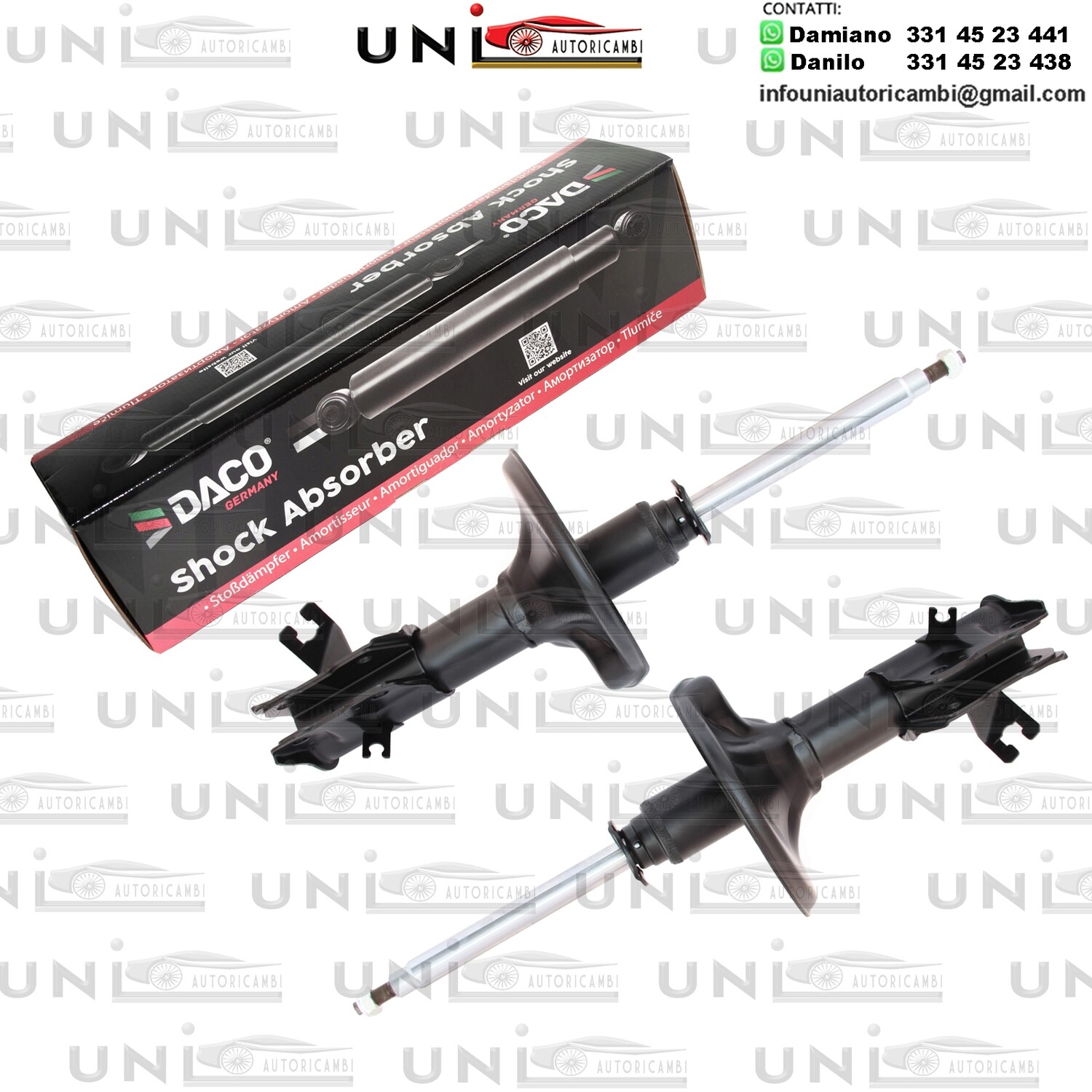 2 Ammortizzatore Anteriore Rinforzati a Gas MITSUBISHI CARISMA / SPACE STAR