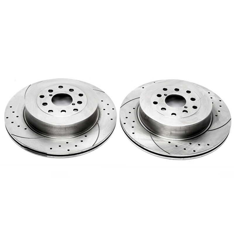 2X Dischi Sportivi Autoventilati Posteriori Baffati Forati Subaru Impreza Stufenheck (GD)
