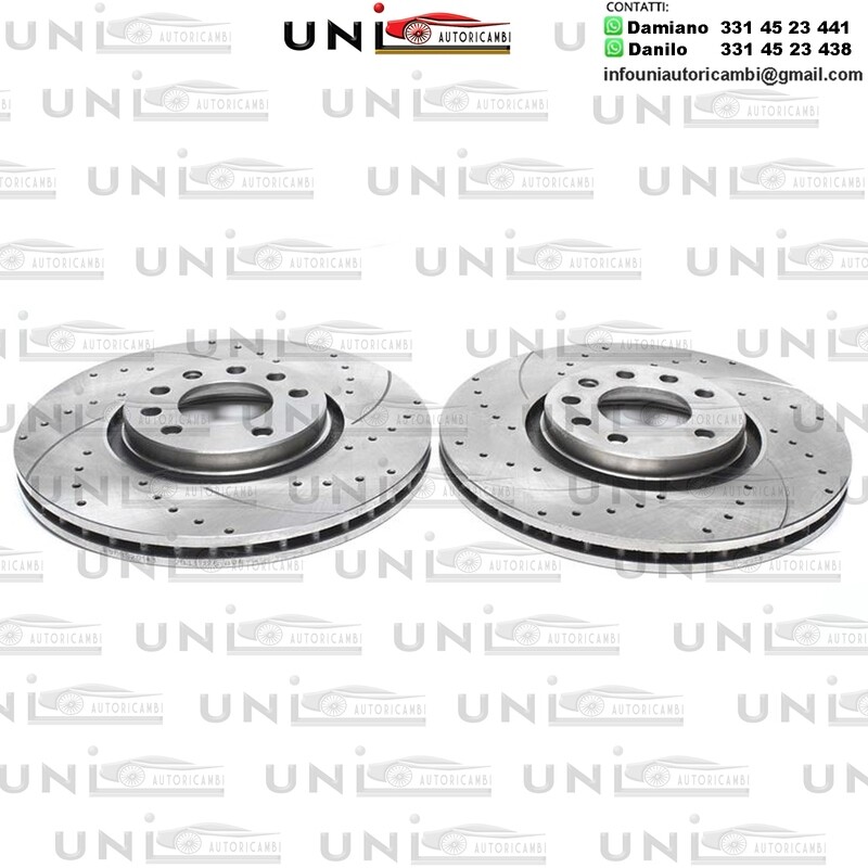 2X Dischi Sportivi Anteriori Opel Astra F/G/H / Combo / Corsa C / Meriva / Zafira A/B/C / Saab 9-3/9-5