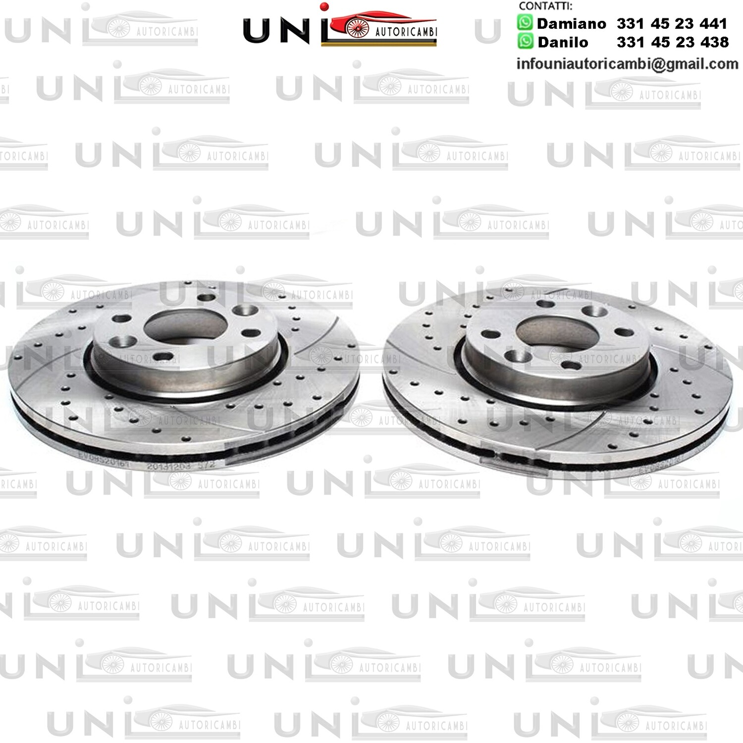 2X Dischi Sportivi Anteriori Dacia Logan / Nissan Micra / Renault Clio III,Modus