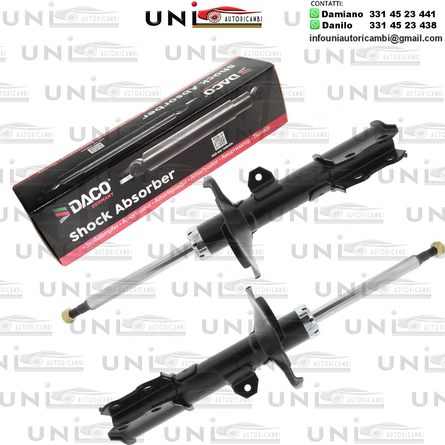 2 Ammortizzatore Anteriore Rinforzati a Gas TOYOTA ALTIS / COROLLA