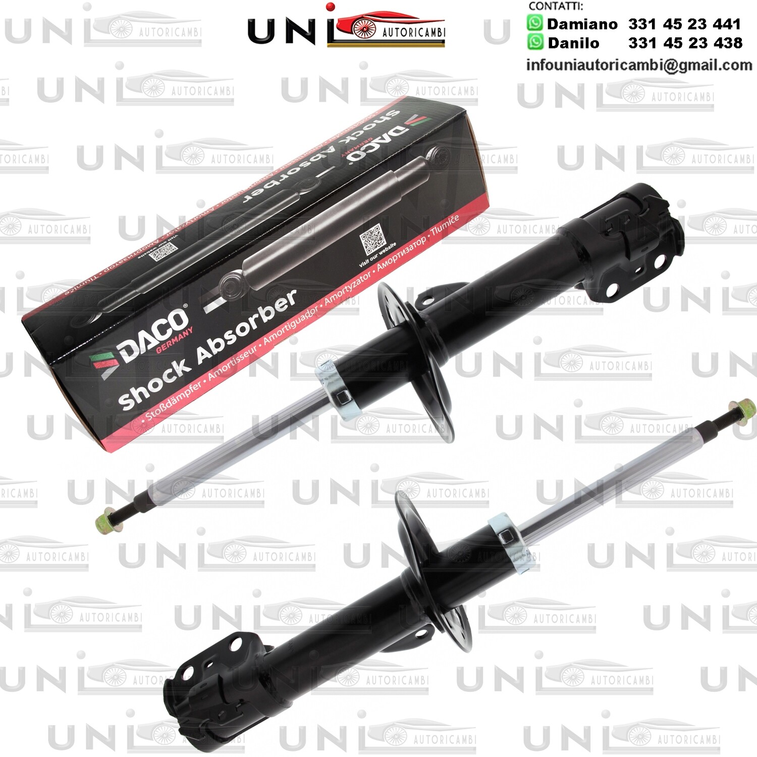 2 Ammortizzatore Anteriore Rinforzati a Gas DAIHATSU CHARADE TOYOTA VITZ YARIS