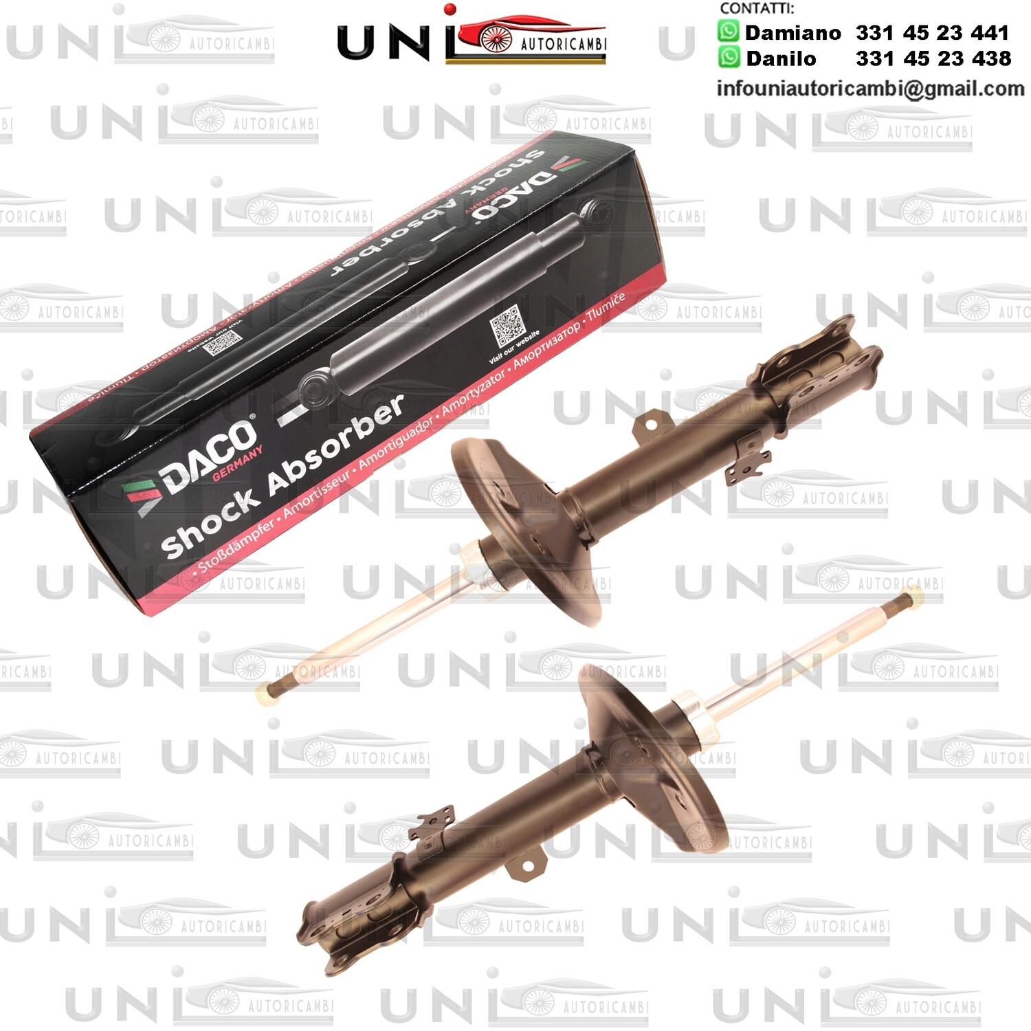 2 Ammortizzatore Anteriore Rinforzati a Gas MITSUBISHI CARISMA VOLVO S40 / V40