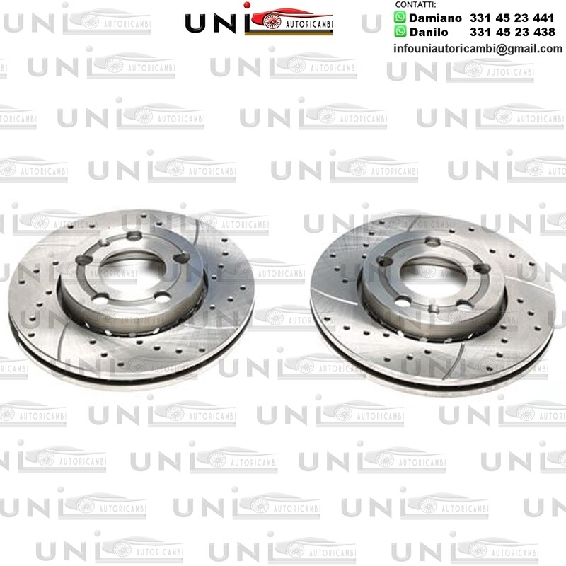 2X Dischi Sportivi Anteriori Skoda Fabia / Fabia Praktik / VW Fox / Polo 9N / Polo 9A Stufenheck