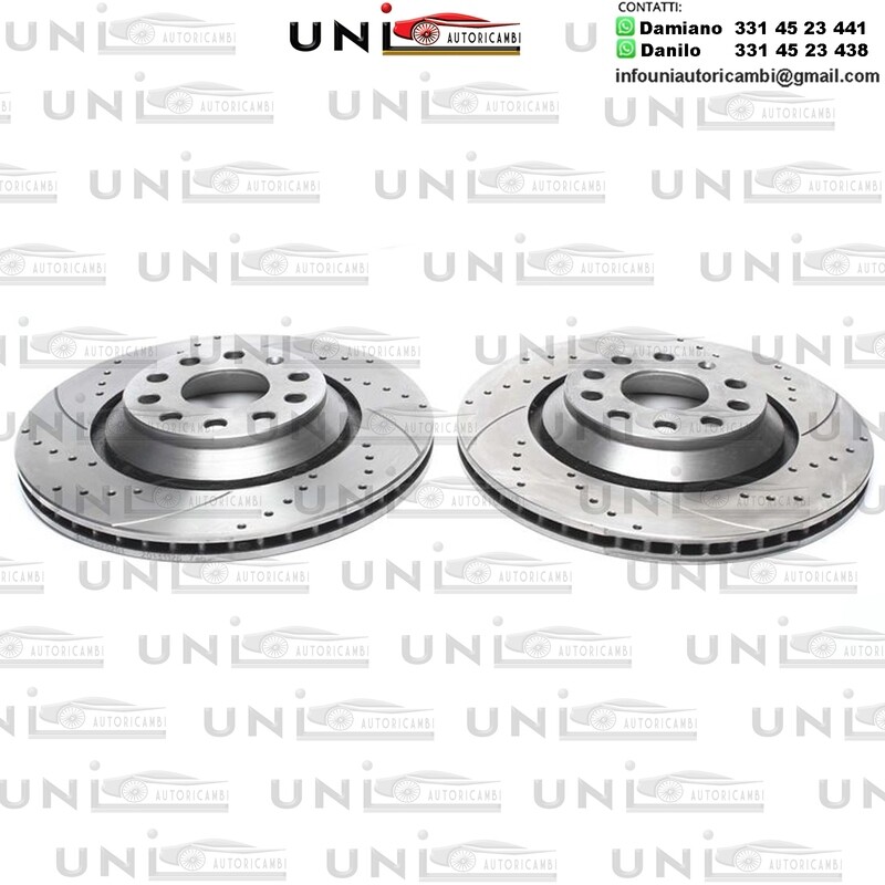2X Dischi Sportivi Posteriori Audi A3 / Skoda Superb / VW CC, EOS,  Golf V,VI,VII,Passat