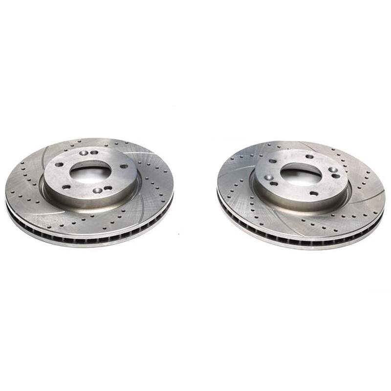 2X Dischi Sportivi Anteriori Hyundai Coupe / Sonata V / Tucson / Kia Carens III / Magentis / Sportage