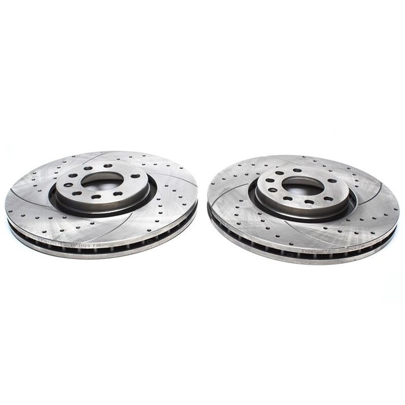 2X Dischi Sportivi Anteriori Baffati Forati Opel Signum / Vectra C / Saab 9-3