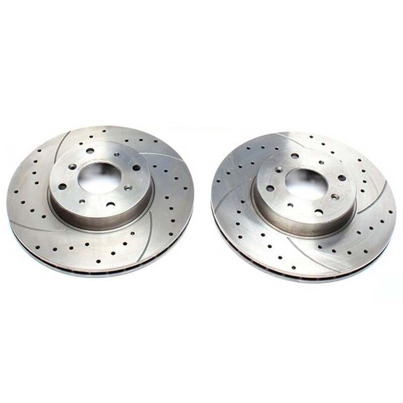2X Dischi Sportivi Anteriori Baffati Forati Honda Legend / Rover 800 Hatchback / 800 / 800 Coupe