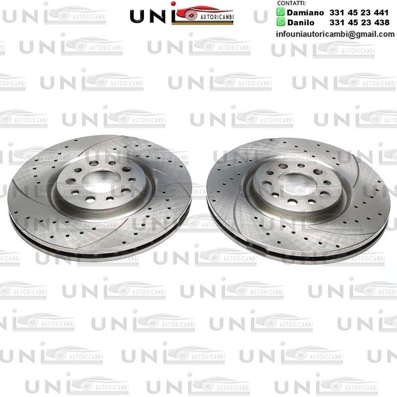 2X Dischi Sportivi Anteriori Alfa Romeo 159 / 159 Sportswagon / Brera / Giulietta / Spider / Jeep Cherokee