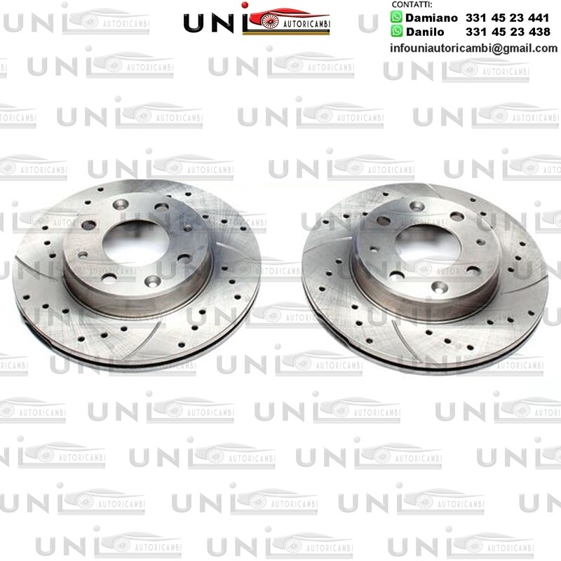 2X Dischi Sportivi Anteriori Honda Civic III Hatchback /  Civic IV Hatchback / Civic V Hatchback / Civic I Shuttle / Rover 200