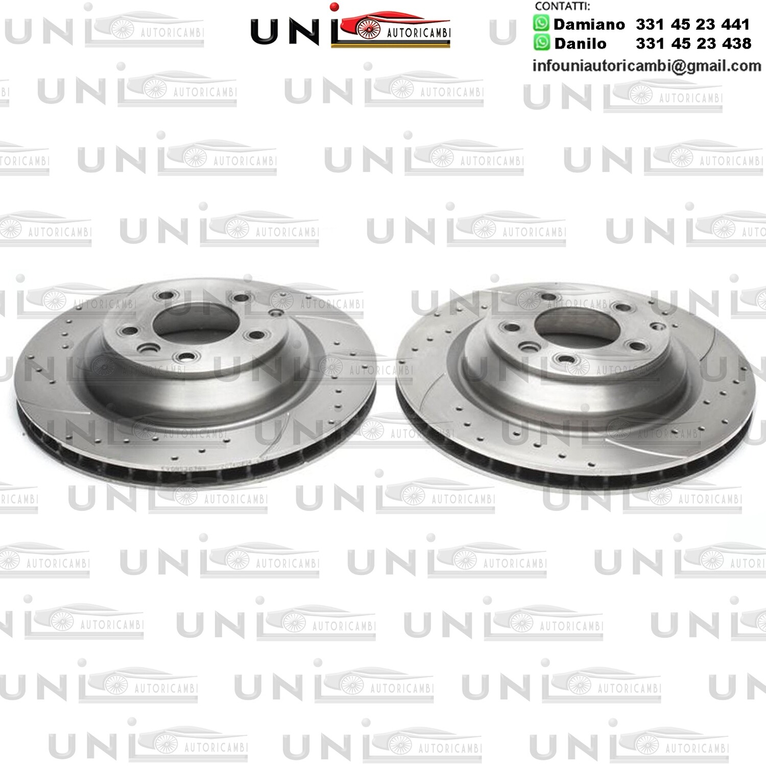 2X Dischi Sportivi Posteriori Audi Q7 4L / Porsche Cayenne 955 / VW Touareg 7LA, 7L6, 7L7