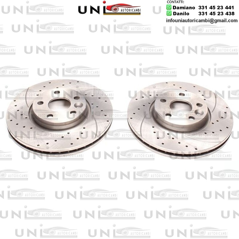 2X Dischi Sportivi Anteriori Ford Galaxy / Mondeo / S-Max / Land Rover Freelander / Volvo S60 / S80 / V60 / V70 / XC70