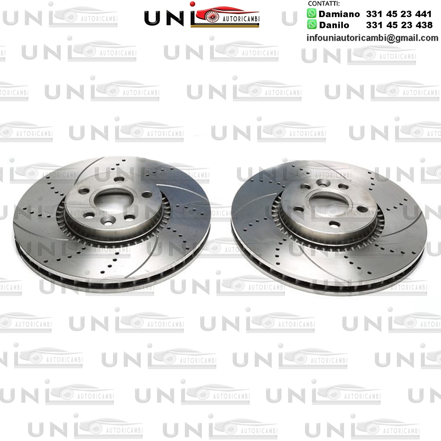 2X Dischi Sportivi Anteriori Ford Galxy / S-Max / Land Rover Freelander / Volvo S60 II / S80 II / V60 / V70 III / XC70 II