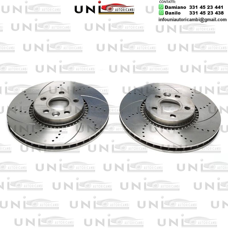 2X Dischi Sportivi Anteriori Ford Galxy / S-Max / Land Rover Freelander / Volvo S60 II / S80 II / V60 / V70 III / XC70 II