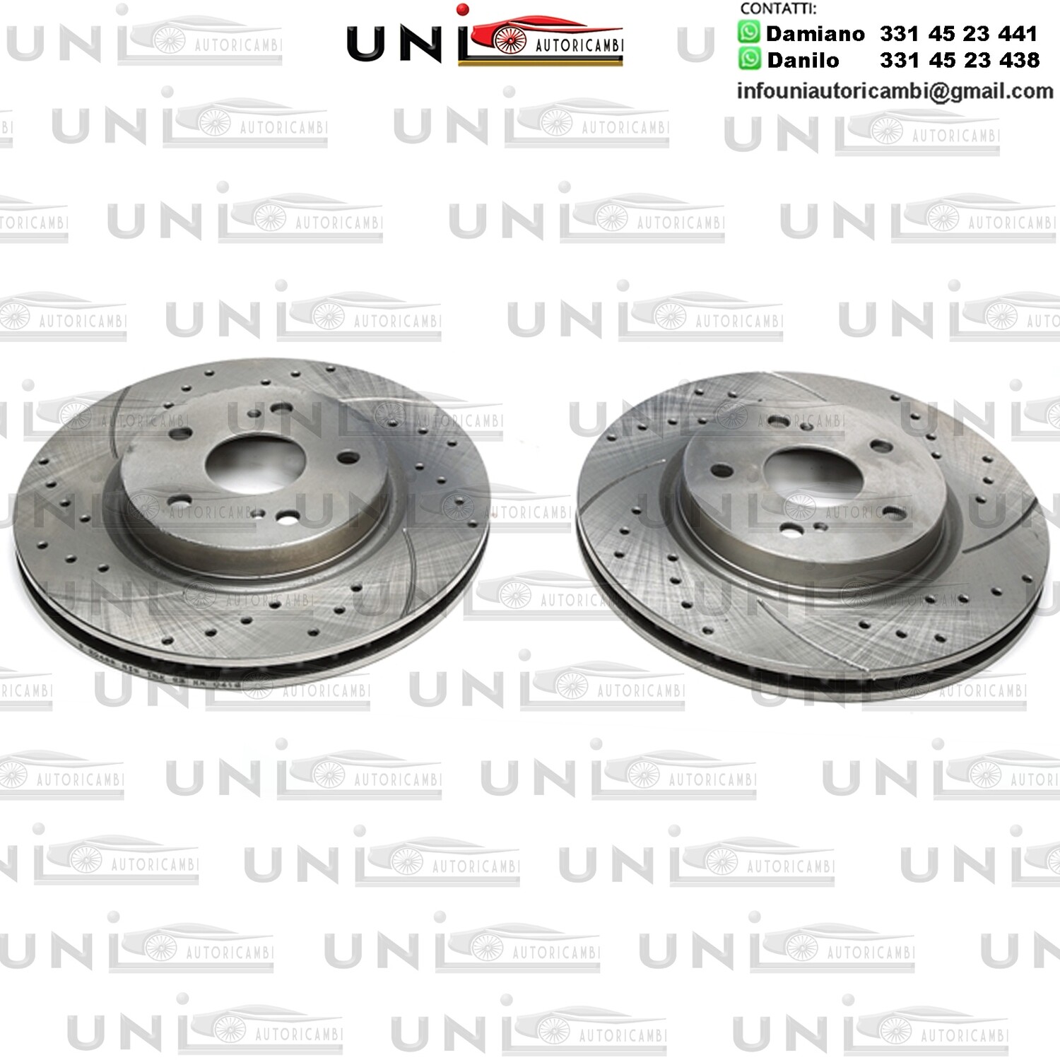 2X Dischi Sportivi Autoventilati Anteriori Baffati Forati Suzuki Grand Vitara II