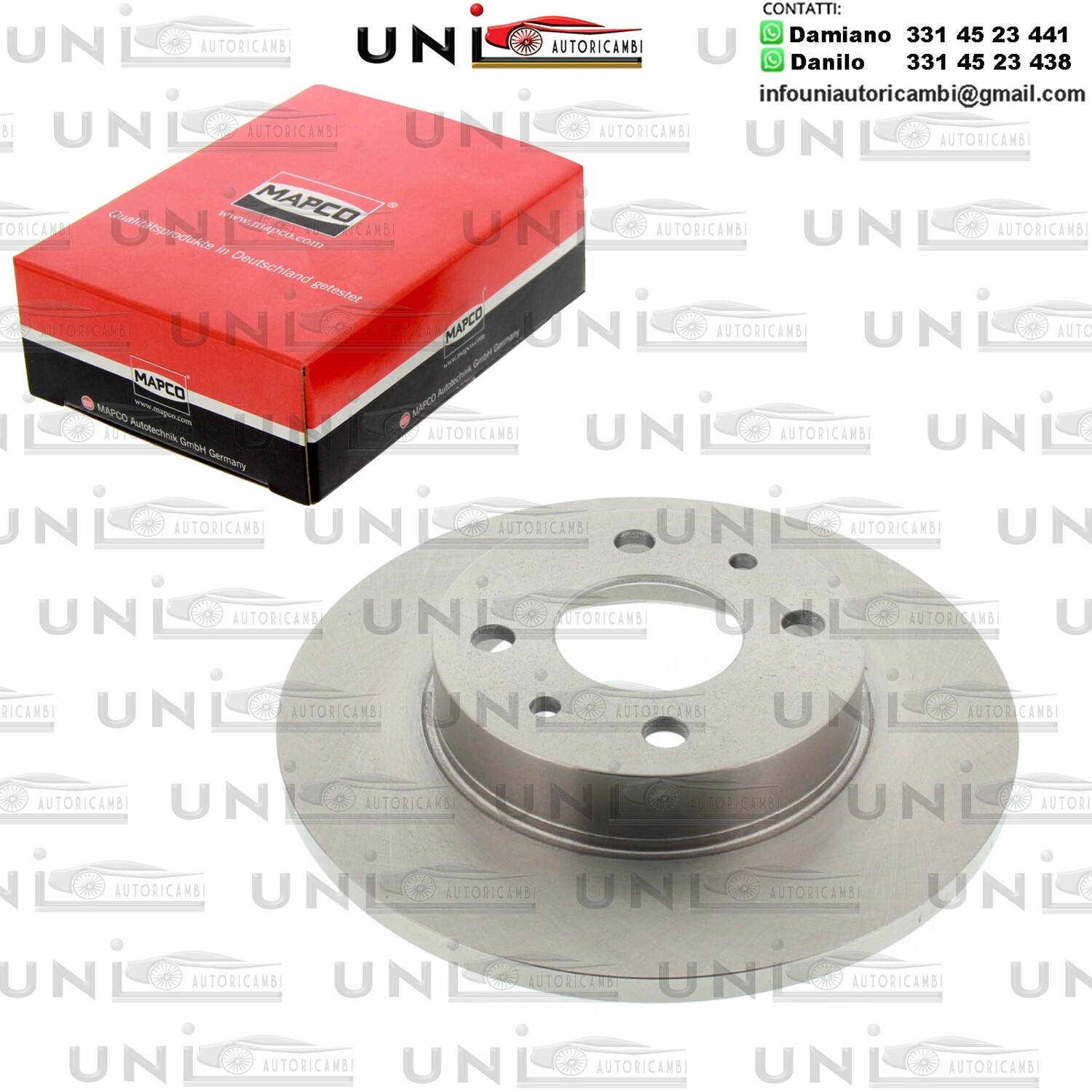 Disco freno POSTERIORE ABARTH 500 / 500C /ALFA ROMEO 145 / 146 / 155 / FIAT 500 / 500 C / BARCHETTA / BRAVO I / CINQUECENTO / COUPE / MAREA / PANDA / PANDA CLASSIC / VAN / PUNTO / SEICENTO / 600