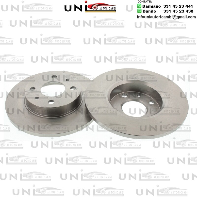 2 Dischi freno NORMALI ANTERIORI ABARTH 500 / ALFA ROMEO 155 / FIAT 500 / 500 C / BARCHETTA / BRAVO I / CAMPAGNOLA / CINQUECENTO / COUPE / MAREA / PANDA / PANDA CLASSIC / PUNTO / SEICENTO / 600