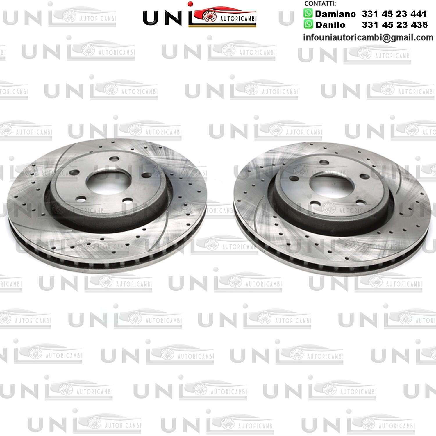 2X Dischi Sportivi Anteriori Jeep Commander / Grand Cherokee II / Grand Cherokee III
