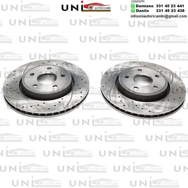 2X Dischi Sportivi Anteriori Jeep Commander / Grand Cherokee II / Grand Cherokee III