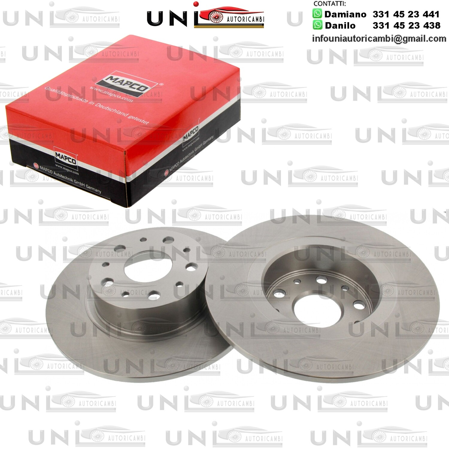 2 Dischi freno POSTERIORI ALFA ROMEO 166 / LANCIA KAPPA / SW