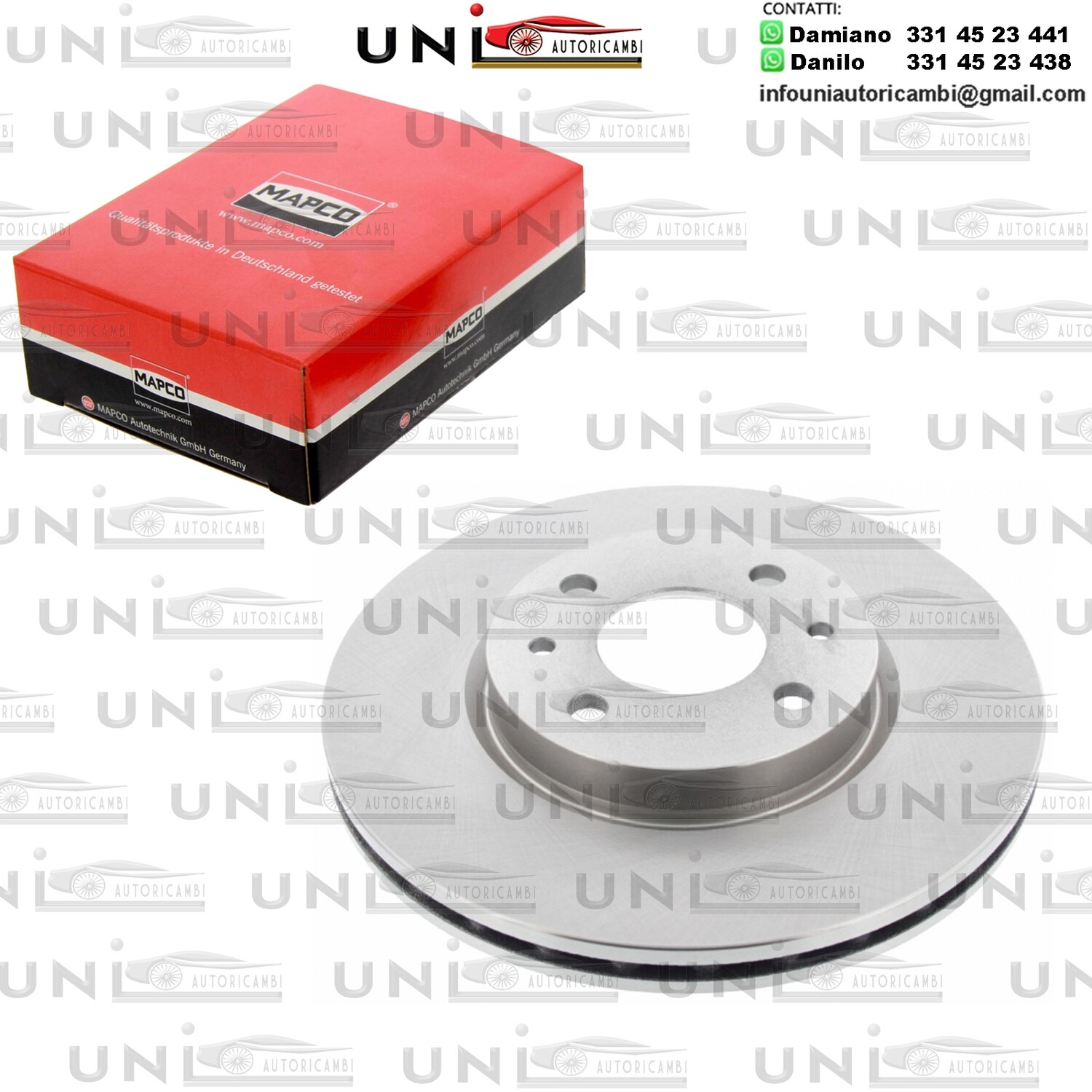 Disco freno ANTERIORE ALFA ROMEO MITO / CHRYSLER YPSILON / CITROËN NEMO / FIAT 500 / C / 500L / BRAVO II / DOBLO / MPV / FIORINO / IDEA / LINEA / PANDA / VAN / PUNTO / QUBO / STILO  / LANCIA DEDRA