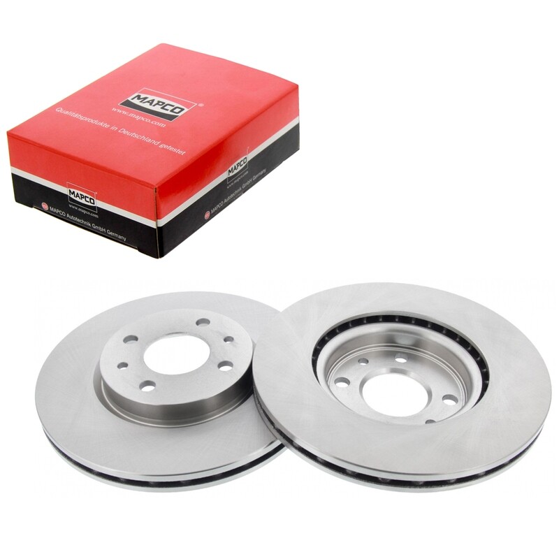2 Dischi freno ANTERIORI ALFA ROMEO MITO / CHRYSLER YPSILON / CITROËN NEMO / FIAT 500 / C / 500L / BRAVO II / DOBLO / MPV / FIORINO / IDEA / LINEA / PANDA / VAN / PUNTO / QUBO / STILO  / LANCIA DEDRA