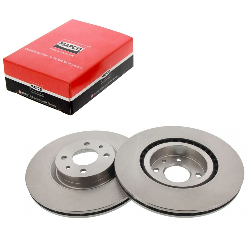 2 Dischi freno ANTERIORI ABARTH 500 / 595 / 695 / 500C / 595C / 695C / ALFA ROMEO 155 / CHRYSLER DELTA / CITROËN NEMO / FIAT BRAVO I / II / COUPE / CROMA / DOBLO / MPV / FIORINO / IDEA / LINEA / MAREA