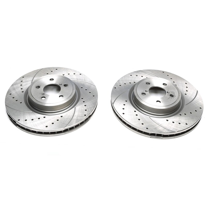 2X Dischi Sportivi Autoventilati Anteriori Baffati Forati Subaru Forester / Legacy IV+V / Outback