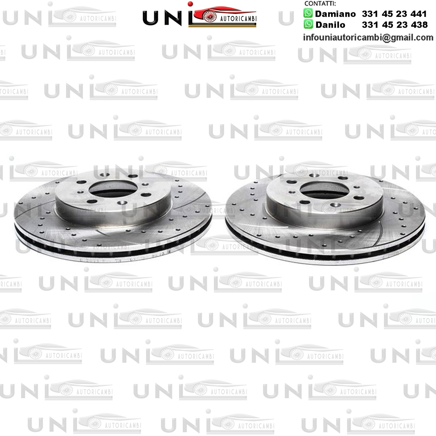 2X Dischi Sportivi Anteriori Honda Civic IV /V/VI/VII/VIII/CRX II/III/Jazz III/ MG ZR/ Rover 25/40/200/400/45/Streetwise