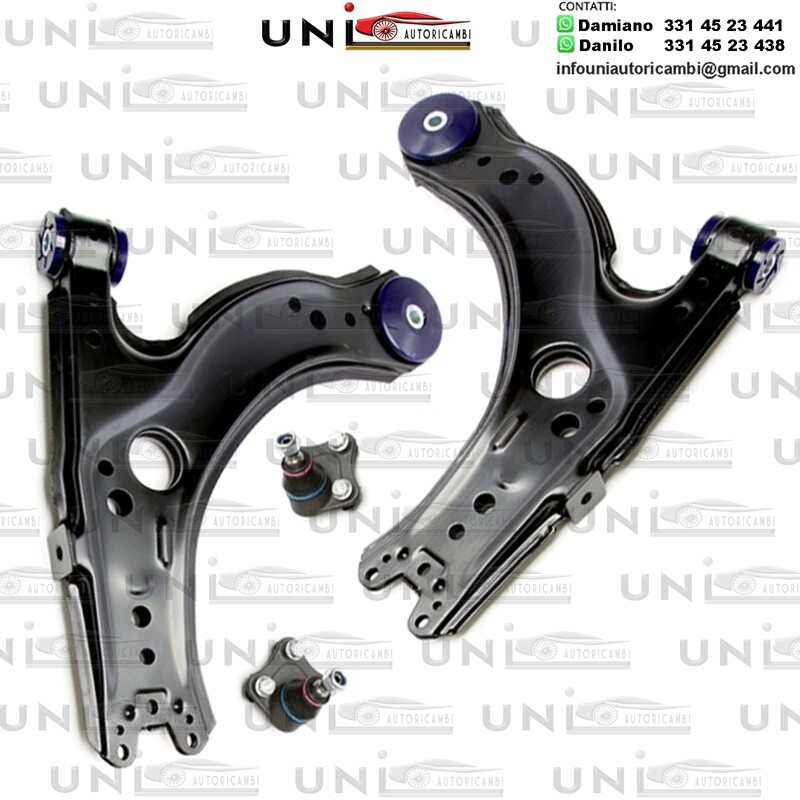 4 bracci Anteriori Rinforzati in Poliuretano TA-Technix con boccole in PU VW Golf IV AUDI A3 / SEAT LEON / TOLEDO II / SKODA OCTAVIA I / VW BORA