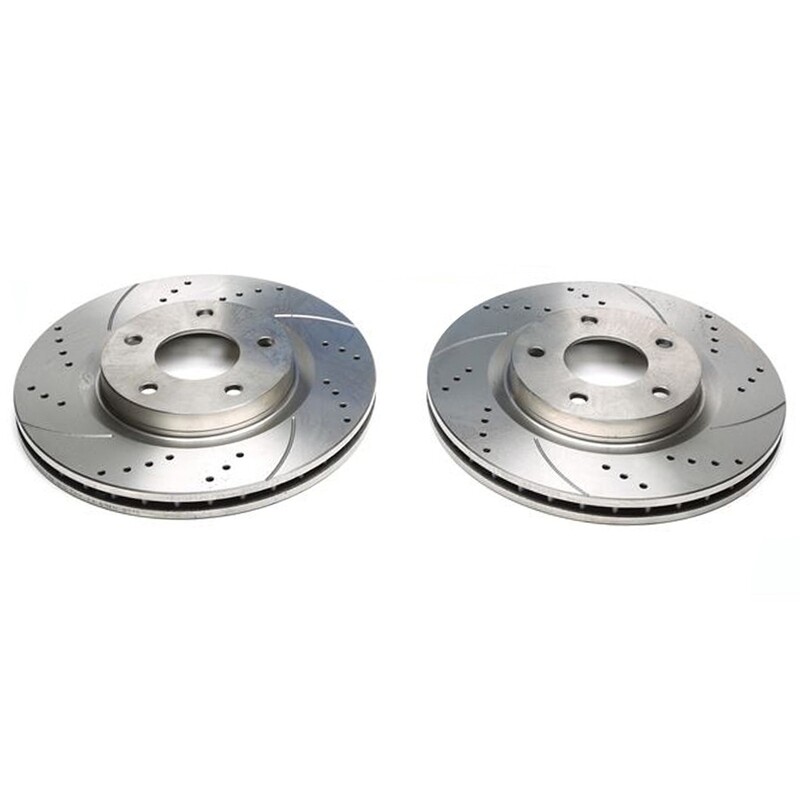 2 X Dischi Sportivi Anteriori Chrysler Sebring / Citroën C4 Aircross / Dodge Avenger / Jeep Compass / Mitsubishi ASX