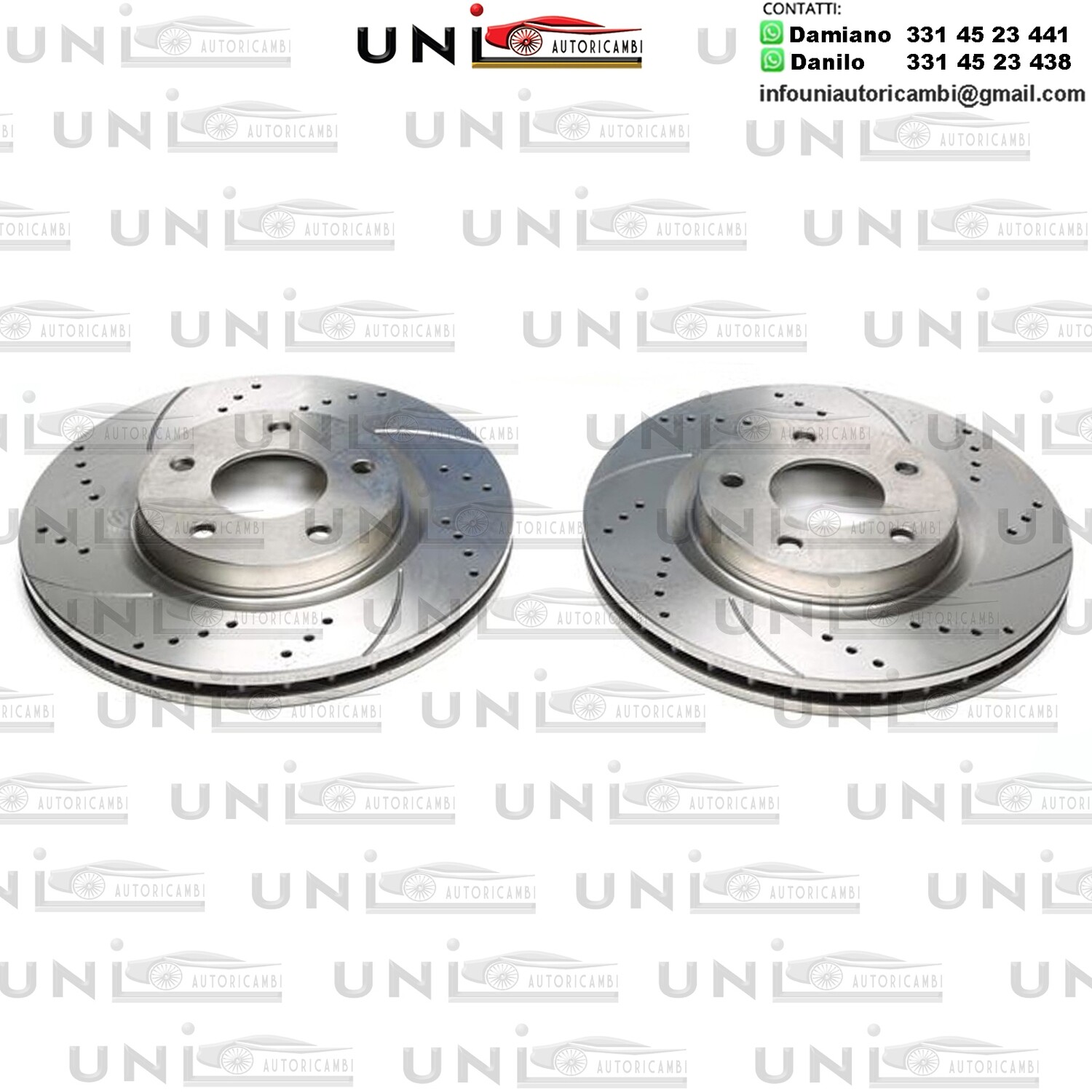 2 X Dischi Sportivi Anteriori Chrysler Sebring / Citroën C4 Aircross / Dodge Avenger / Jeep Compass / Mitsubishi ASX