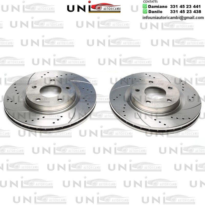 2 X Dischi Sportivi Anteriori Chrysler Sebring / Citroën C4 Aircross / Dodge Avenger / Jeep Compass / Mitsubishi ASX