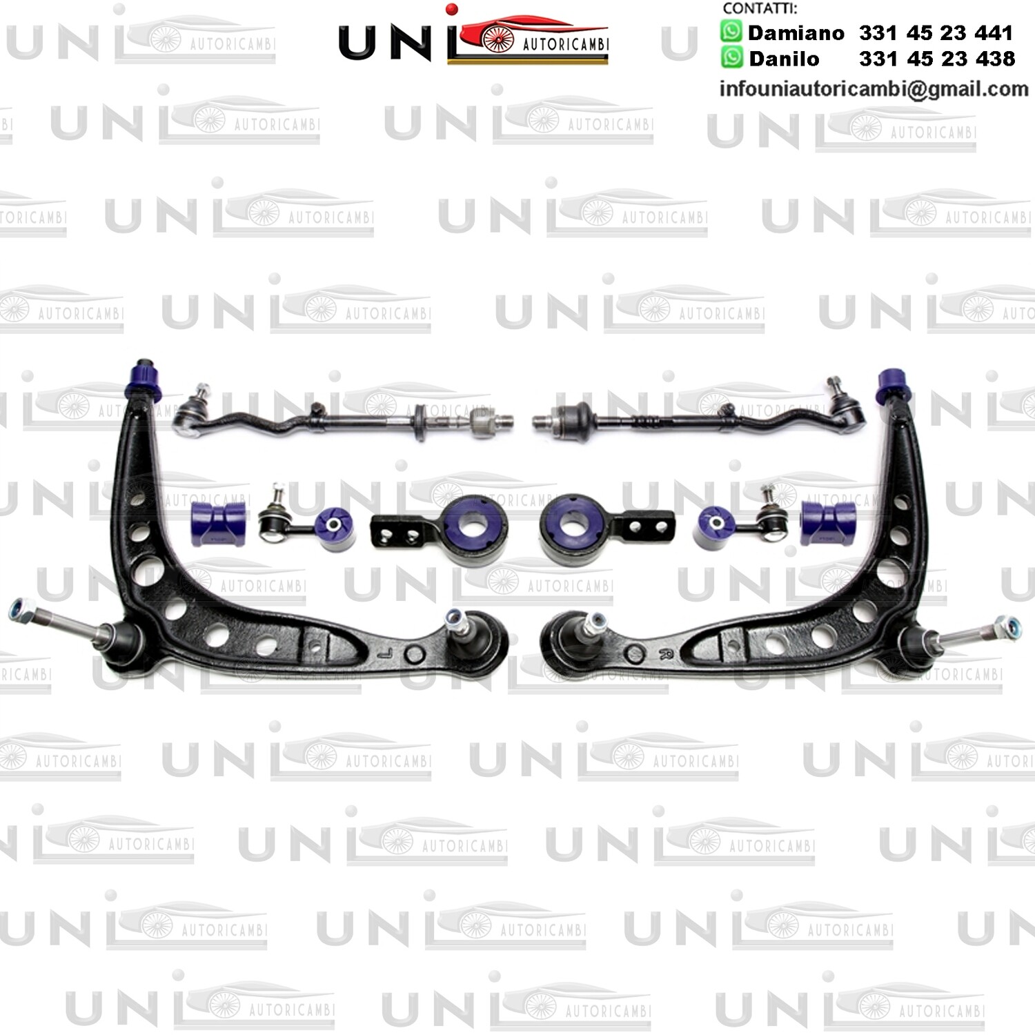 4 bracci Anteriori Rinforzati in Poliuretano TA Technix con boccole in PU BMW serie 1 / serie 3