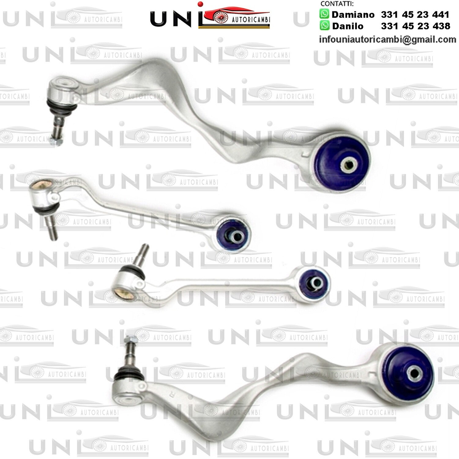 4 bracci Anteriori Rinforzati in Poliuretano TA Technix Braccio trasversale con boccole in PU BMW serie 1 / serie 3 / X1