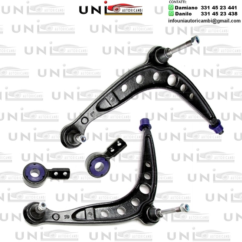 4 bracci Anteriori Rinforzati in Poliuretano TA Technix Braccio trasversale con boccole eccentriche in PU BMW Serie 3 E30 M3 / ALPINA B3